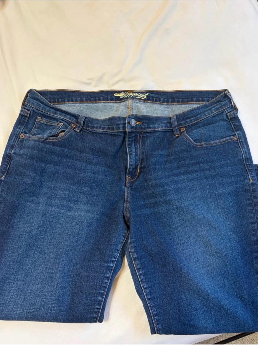 Old Navy Blue Relaxed Boyfriend Jeans